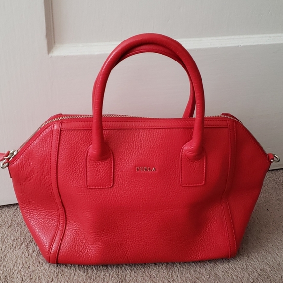 Furla Red Genuine Leather Bag - Picture 3 of 13